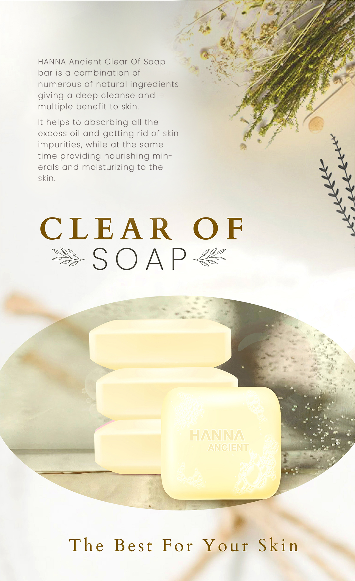clear of soap 2pcs